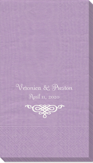 Very Special Scroll Moire Guest Towels